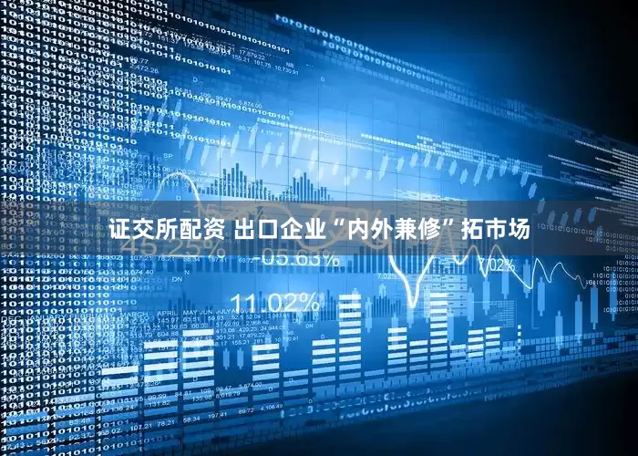 证交所配资 出口企业“内外兼修”拓市场